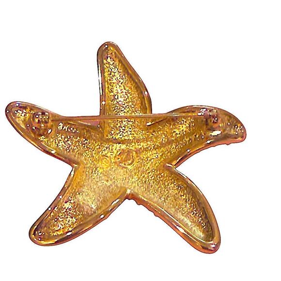 Vintage Swarovski gold crystal starfish pin 2” - Picture 6 of 9